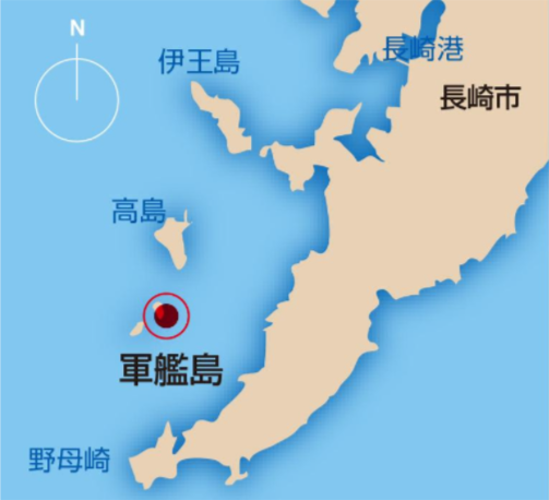 軍艦島の位置